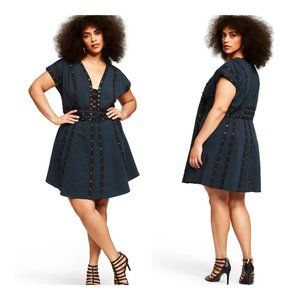 Zac Posen x Target Snap & Ribbon Detail Mini Dress